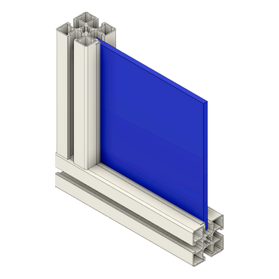 63-100-BL MODULAR SOLUTIONS PVC PANEL 1/4" X 48" X 96", DARK BLUE